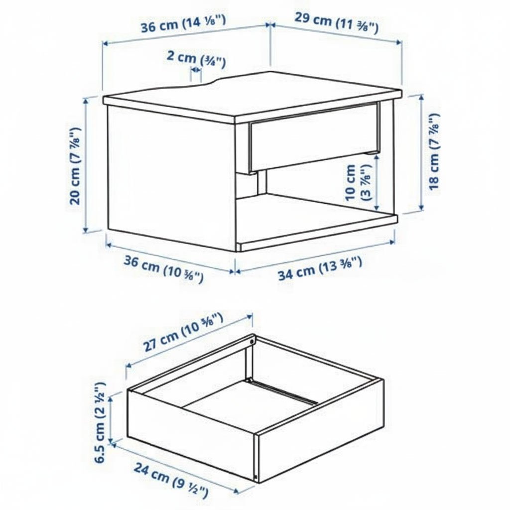 STOMVIK Wall Mounted Table - Image 6