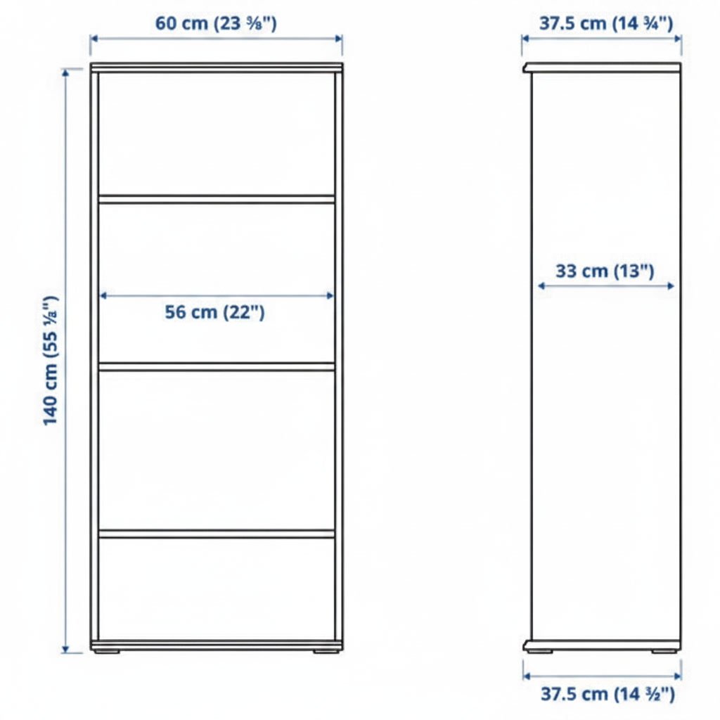 SKRUVIK Bookcase and Display Shelves TV Media Unit - Image 15