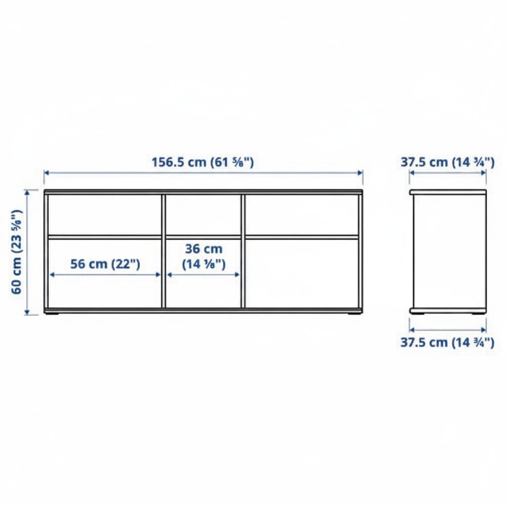 SKRUVIK Bookcase and Display Shelves TV Media Unit - Image 14