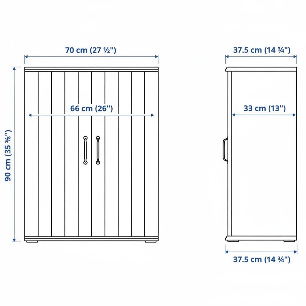 SKRUVIK Cabinet Media Shelving TV Unit - Image 15
