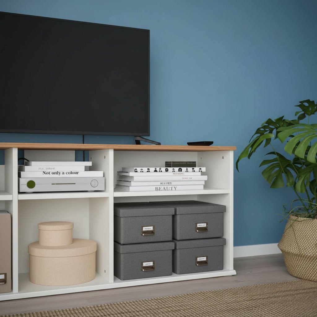 SKRUVIK Cabinet Media Shelving TV Unit - Image 10