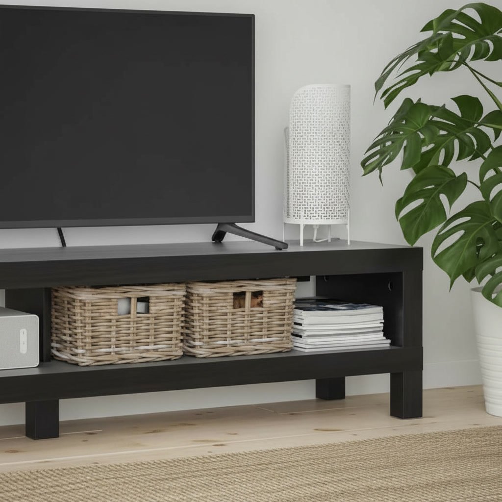 LAKK Extra-Wide Rectangular TV Bench - Image 9