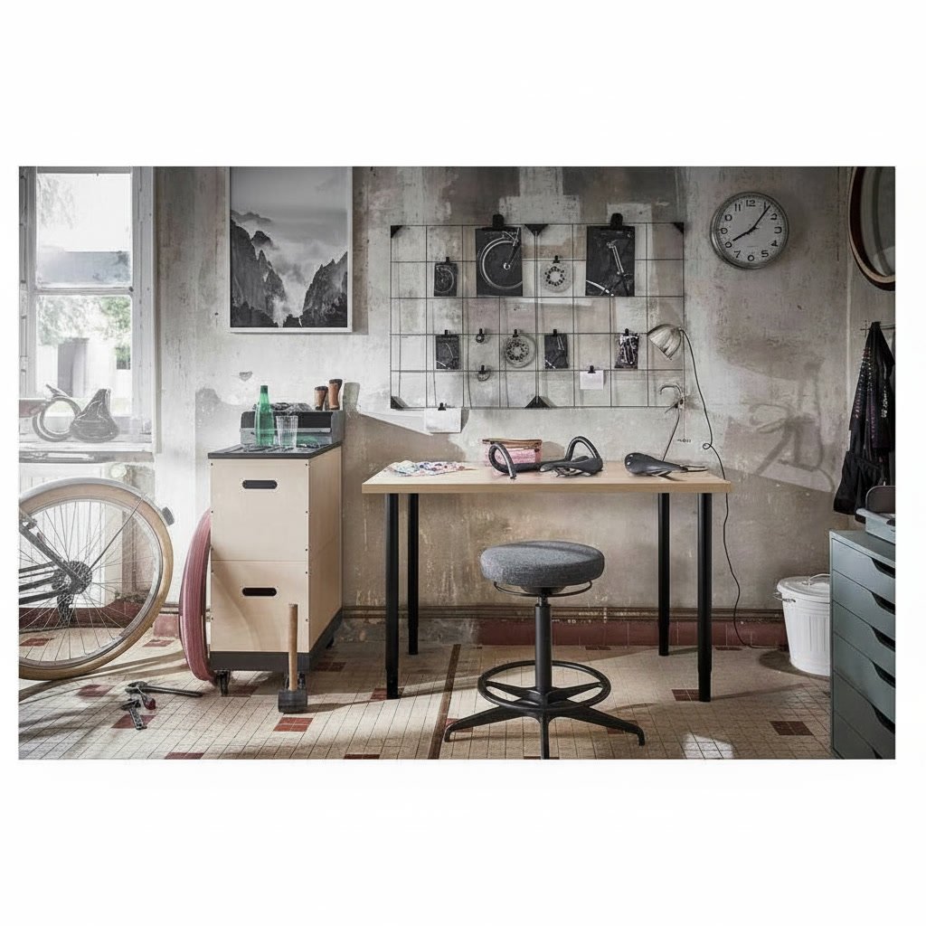 LINVORA/ELOV Computer Desk – Adjustable Height Home Office Desk - Image 4