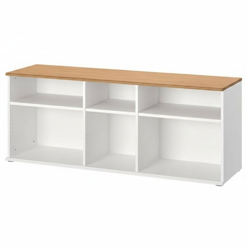 SKRUVIK TV Media Unit with Storage Shelves - Image 7