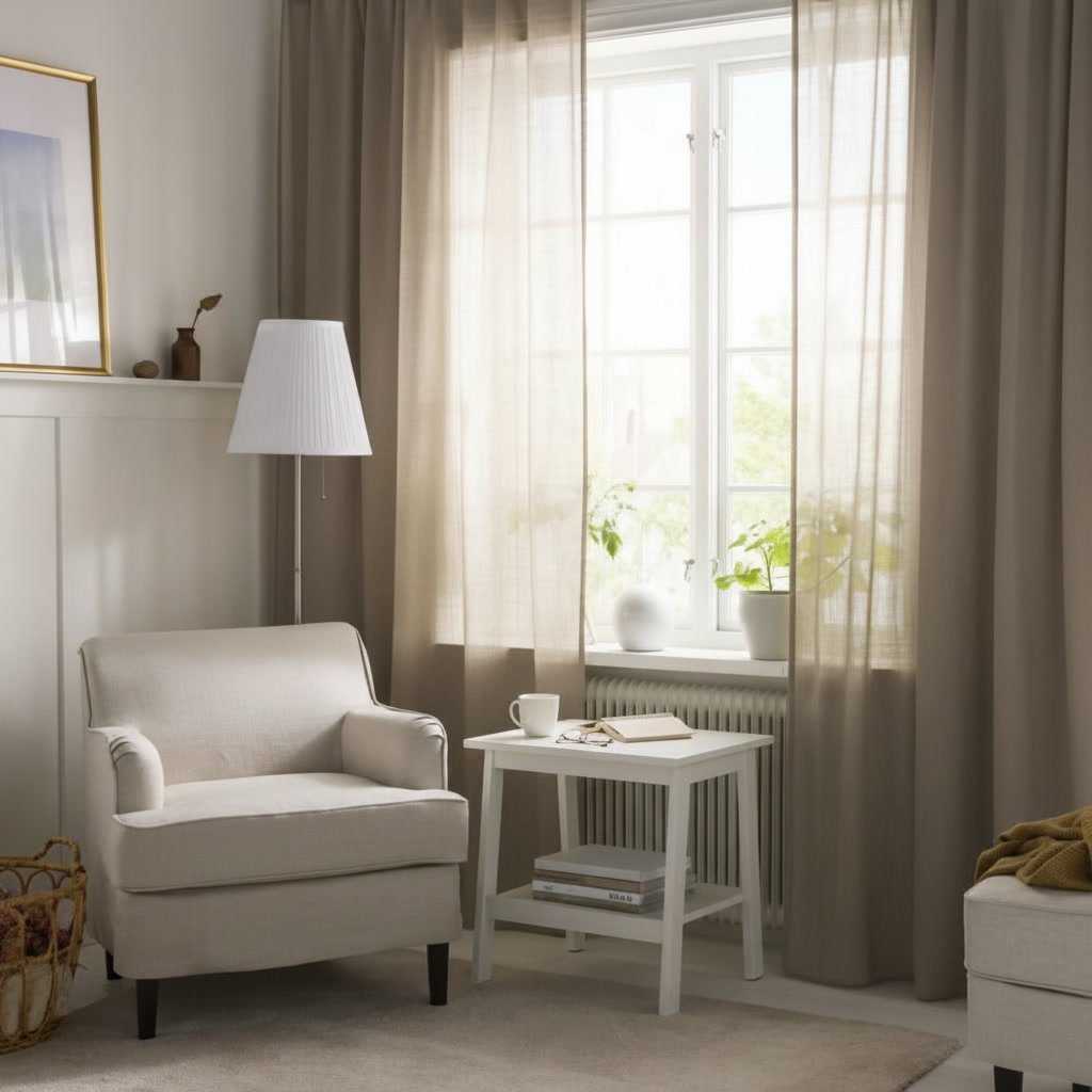 SILVERHOLM Cotton Pleated Curtain - Image 4