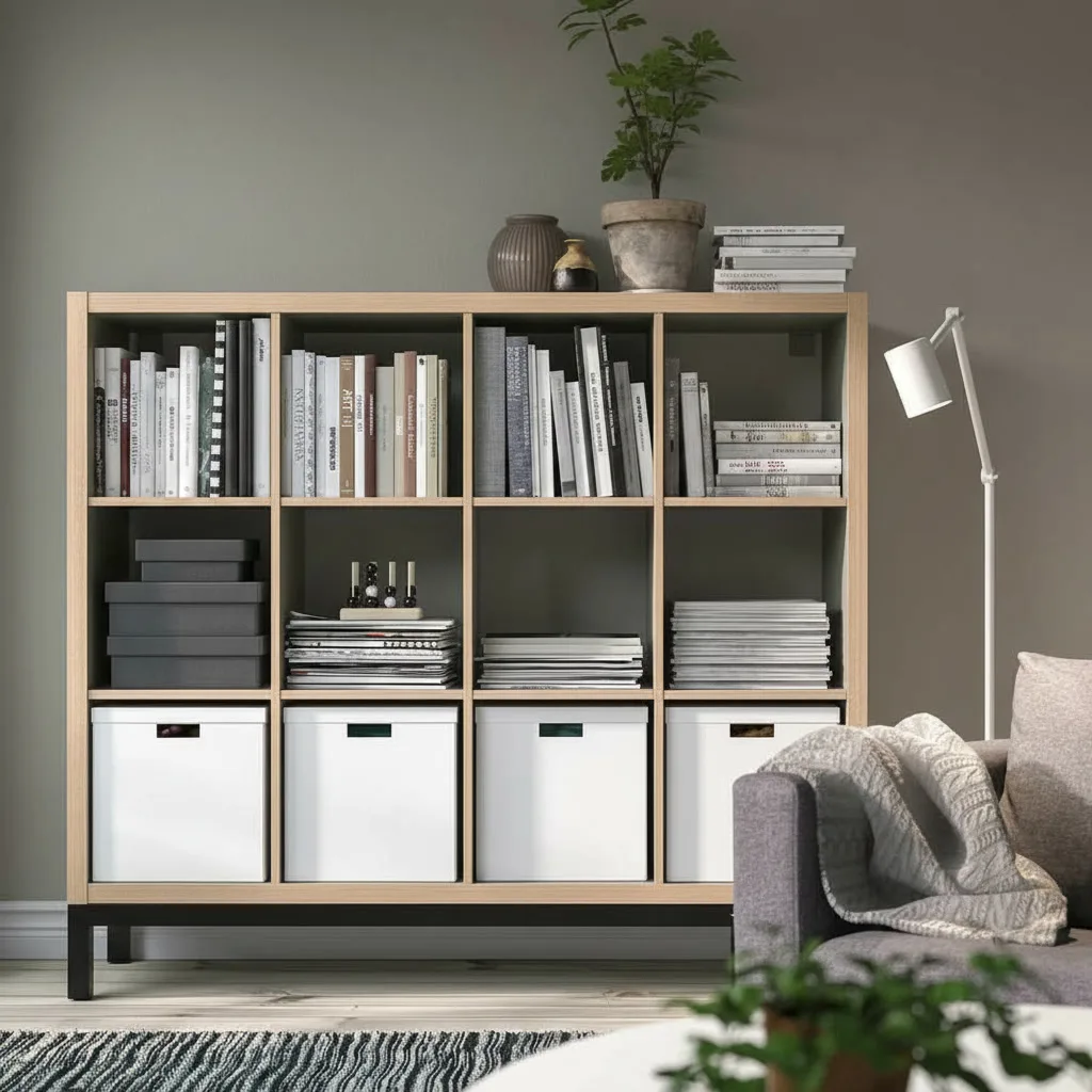 NORDICA 12 Cube Shelving with Underframe - Image 4