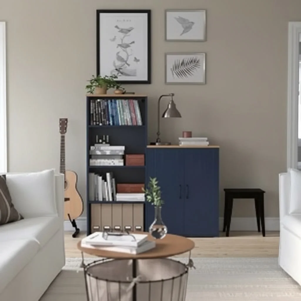 SKRUVIK Bookcase Cabinet Combination - Image 2