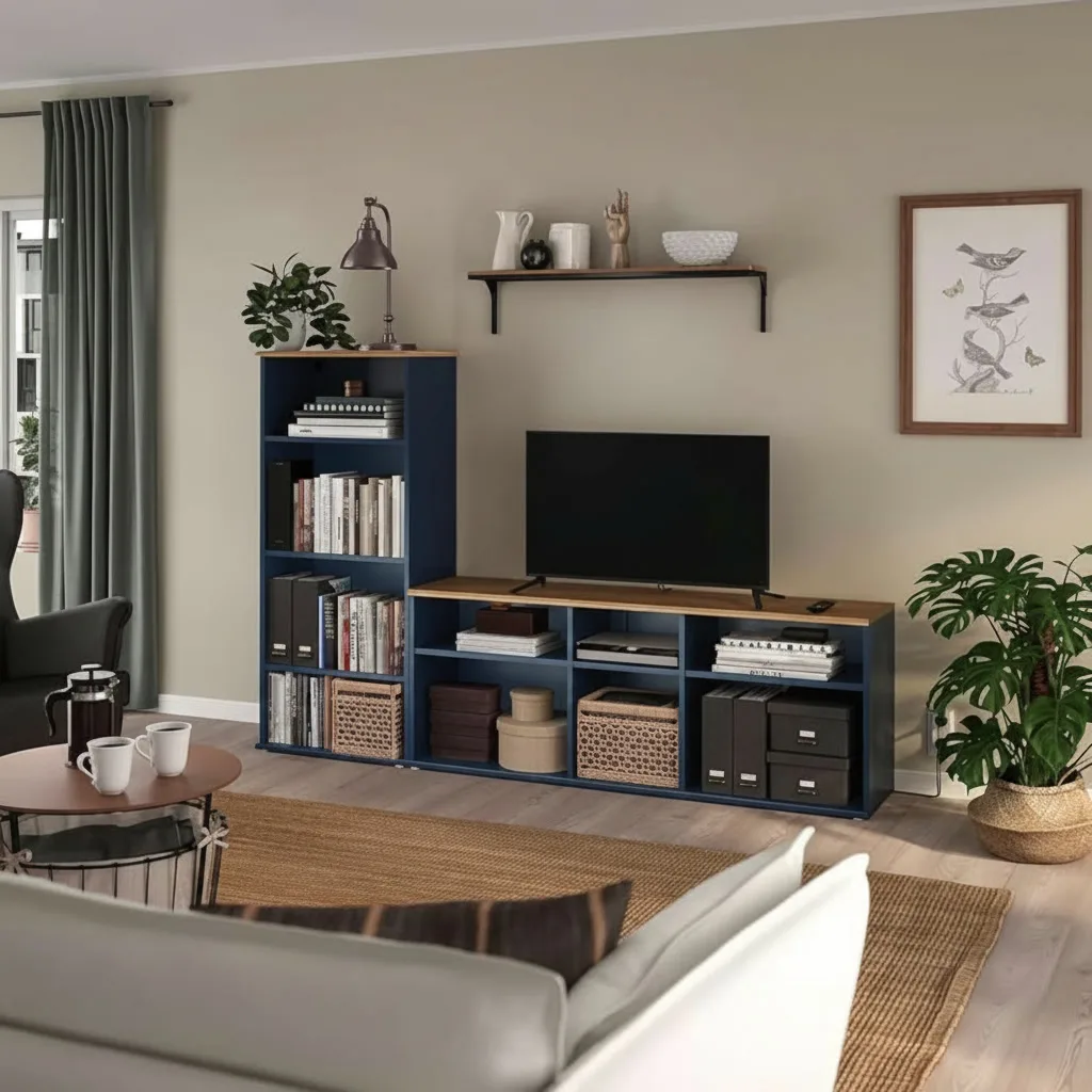 SKRUVIK Bookcase and Display Shelves TV Media Unit - Image 8
