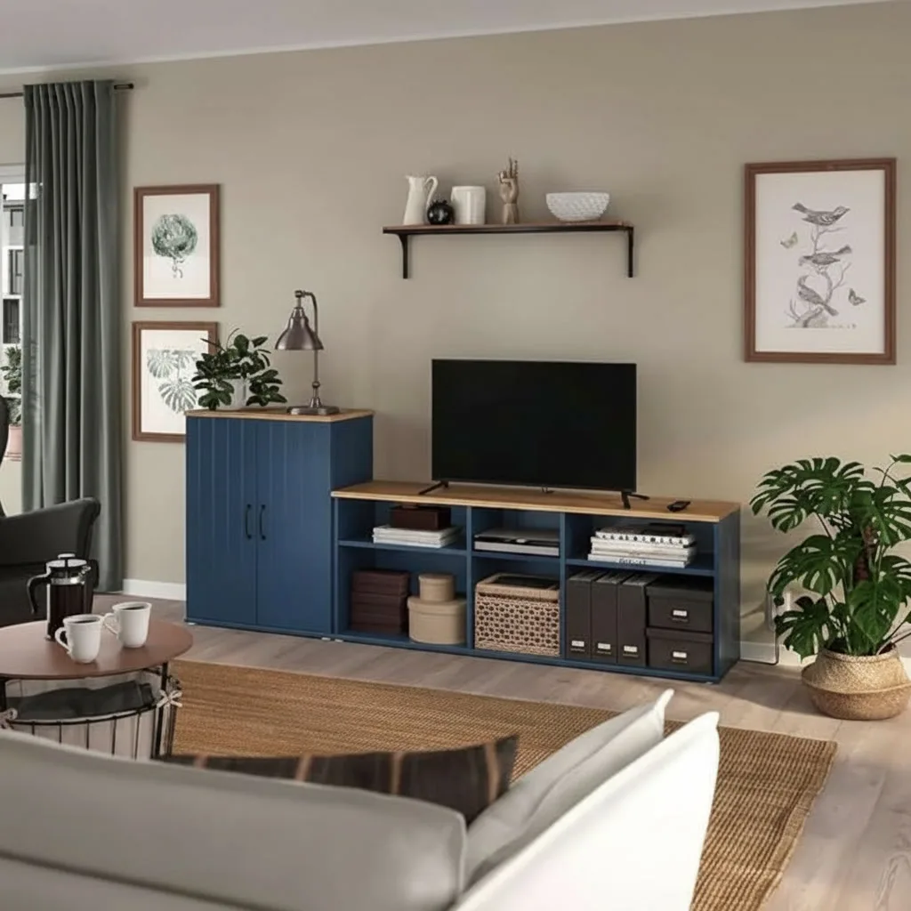 SKRUVIK Cabinet Media Shelving TV Unit - Image 2