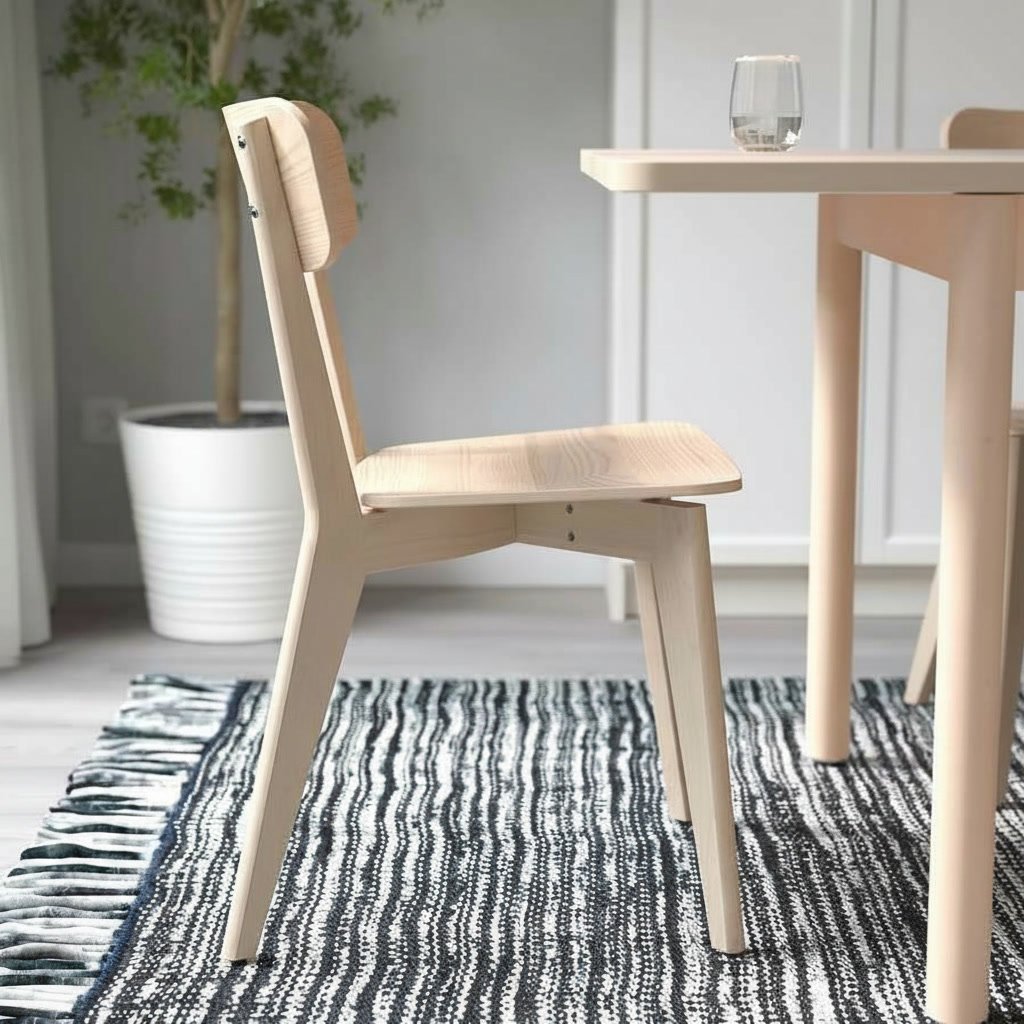 LISORA Solid Birch Dining Chair - Image 3