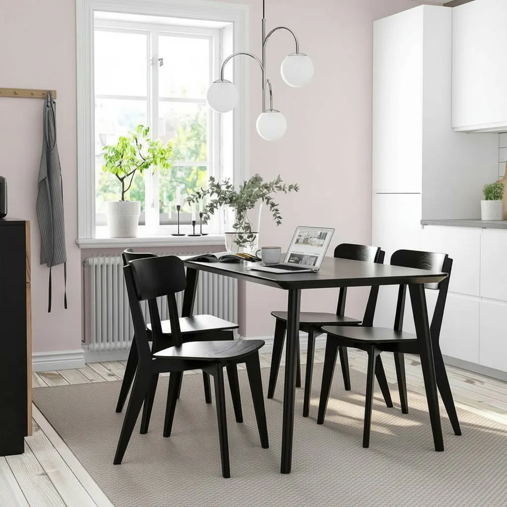 LISORA Solid Birch Dining Chair - Image 4