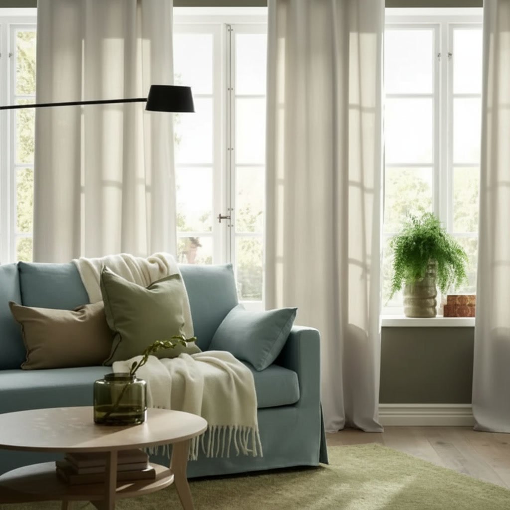 GINSTVIK Polyester Pleated Curtain - Image 5