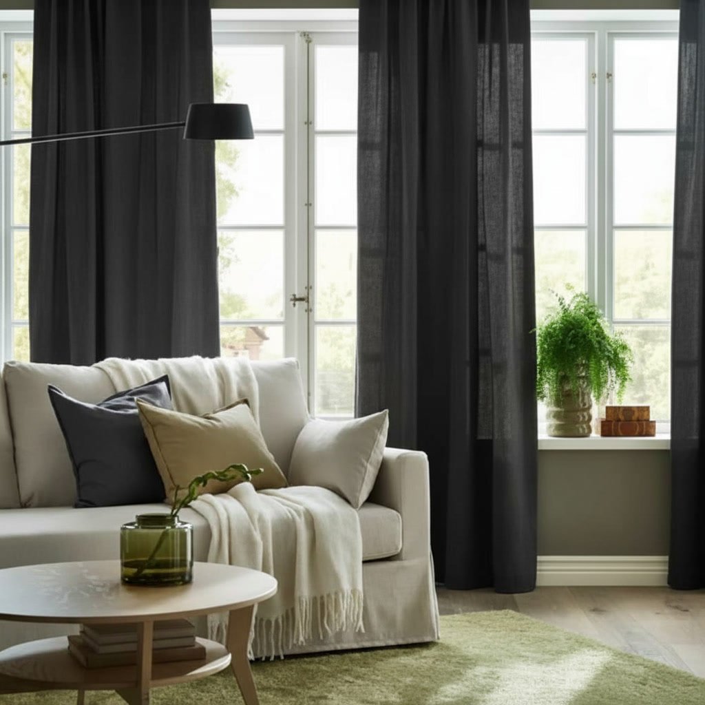 GINSTVIK Polyester Pleated Curtain - Image 11