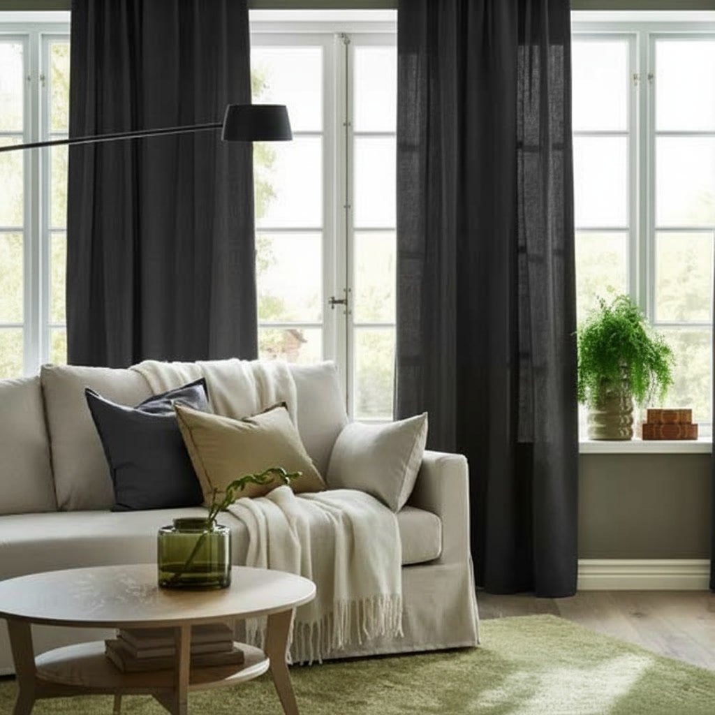 GINSTVIK Polyester Pleated Curtain - Image 14