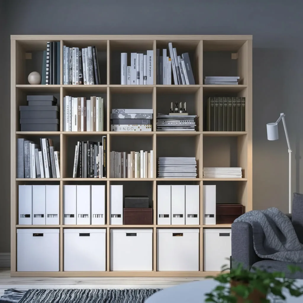 NORDICA Large 25-Cube Display Shelving Unit - Image 3