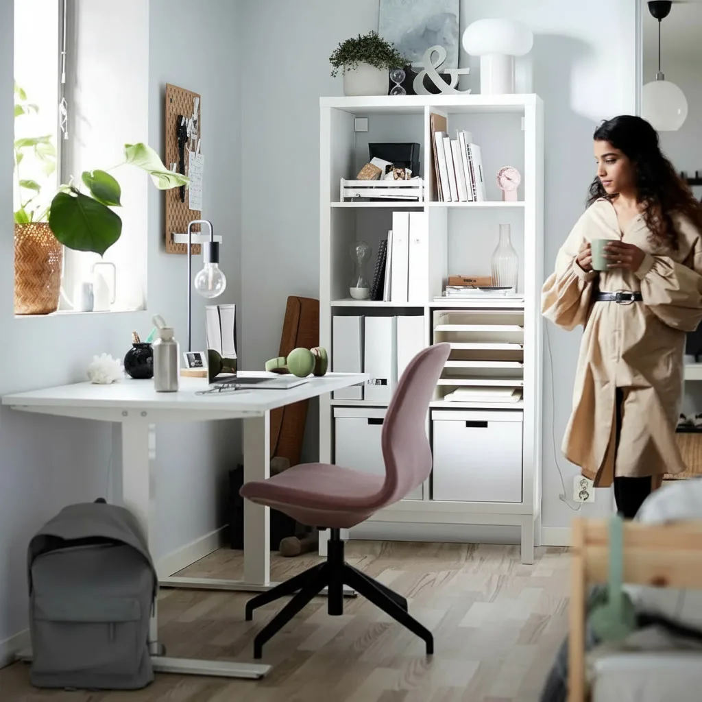 NORDICA Tall 8 Cube Shelving Unit with Underframe - Image 6