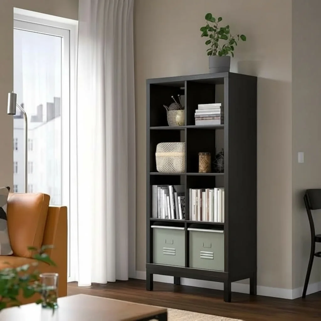 NORDICA Tall 8 Cube Shelving Unit with Underframe - Image 8