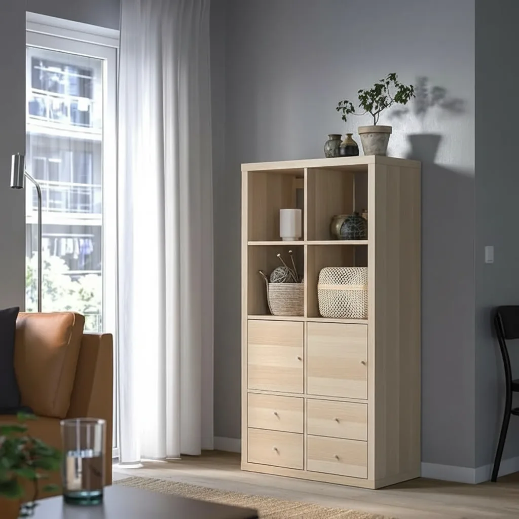 NORDICA 8-CUBE Shelving Unit with 4 Inserts - Image 2