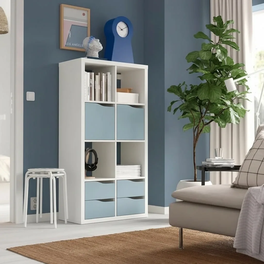 NORDICA 8-CUBE Shelving Unit with 4 Inserts - Image 5