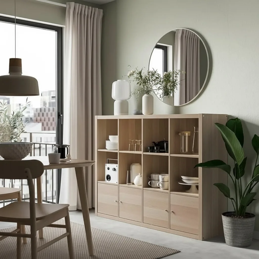 NORDICA 12-Cube Storage Shelving With 4 Inserts - Image 4