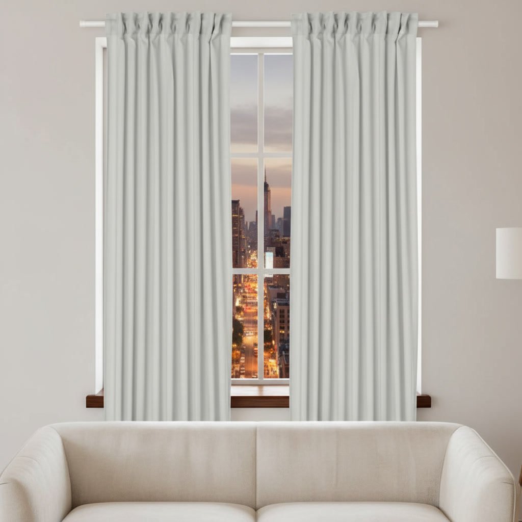 SILVERHOLM Cotton Pleated Curtain - Image 7