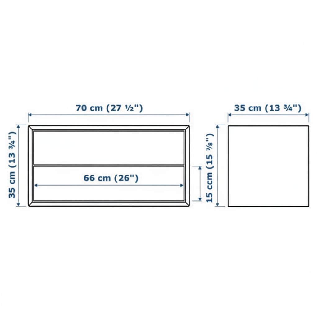 EKORA 1-Drawer Floating Media Shelf - Image 8