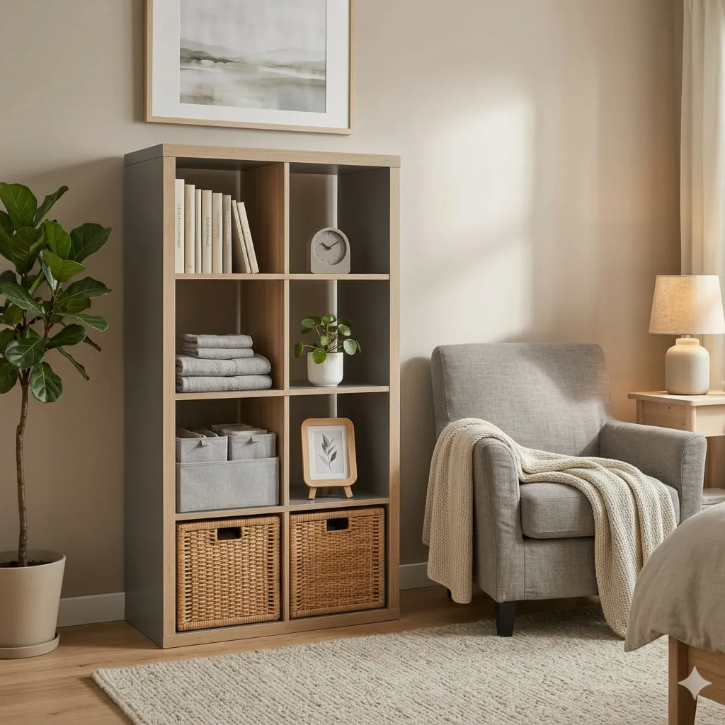 NORDICA 8-Cube Rectangular Storage Shelf - Image 5