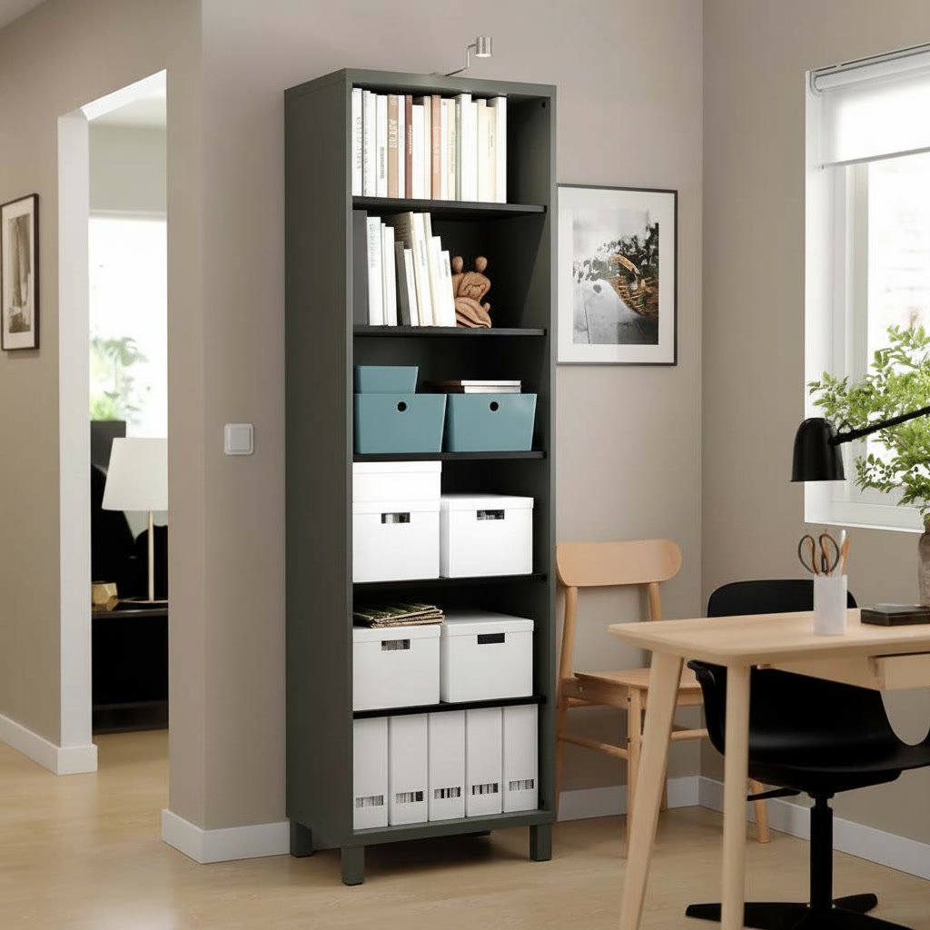 VESTARA Tall 5-Shelves Bookcase - Image 3