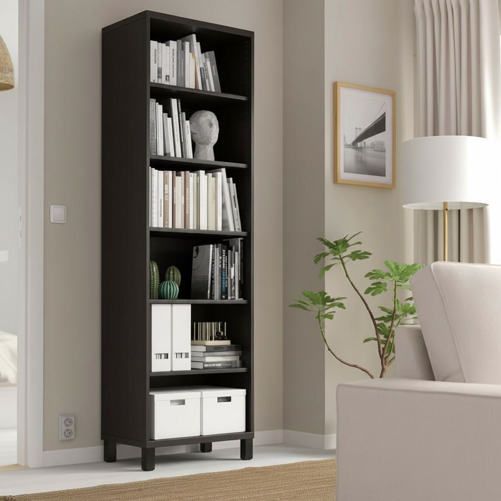 VESTARA Tall 5-Shelves Bookcase - Image 2