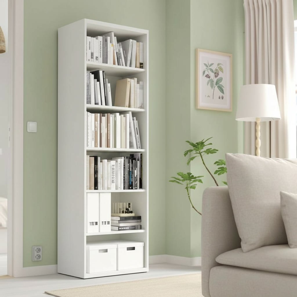 VESTARA Tall 5-Shelves Bookcase - Image 4