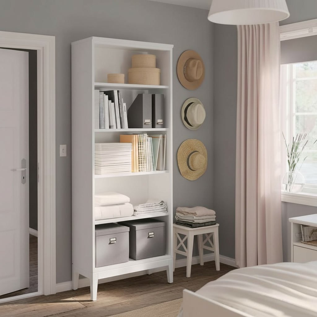 IDAVIK Tall 5-Shelf Bookcase - Image 2