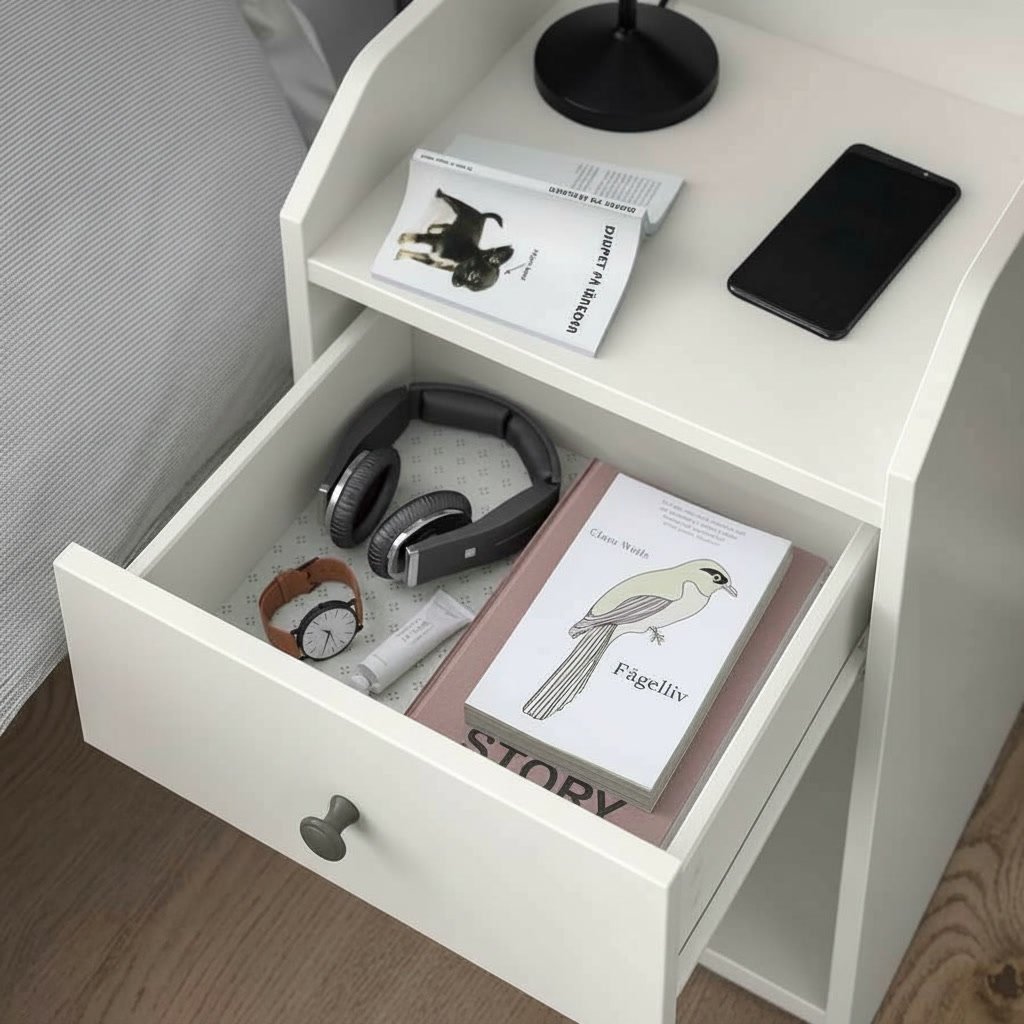 HAVARA 1-Drawer Bedside Table - Image 3