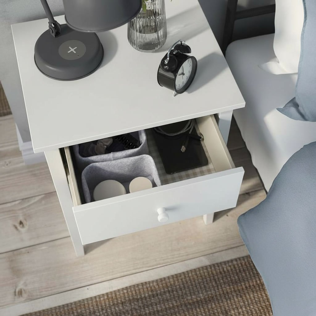 VALDORA Bedside Table with Drawer and Door - Image 3