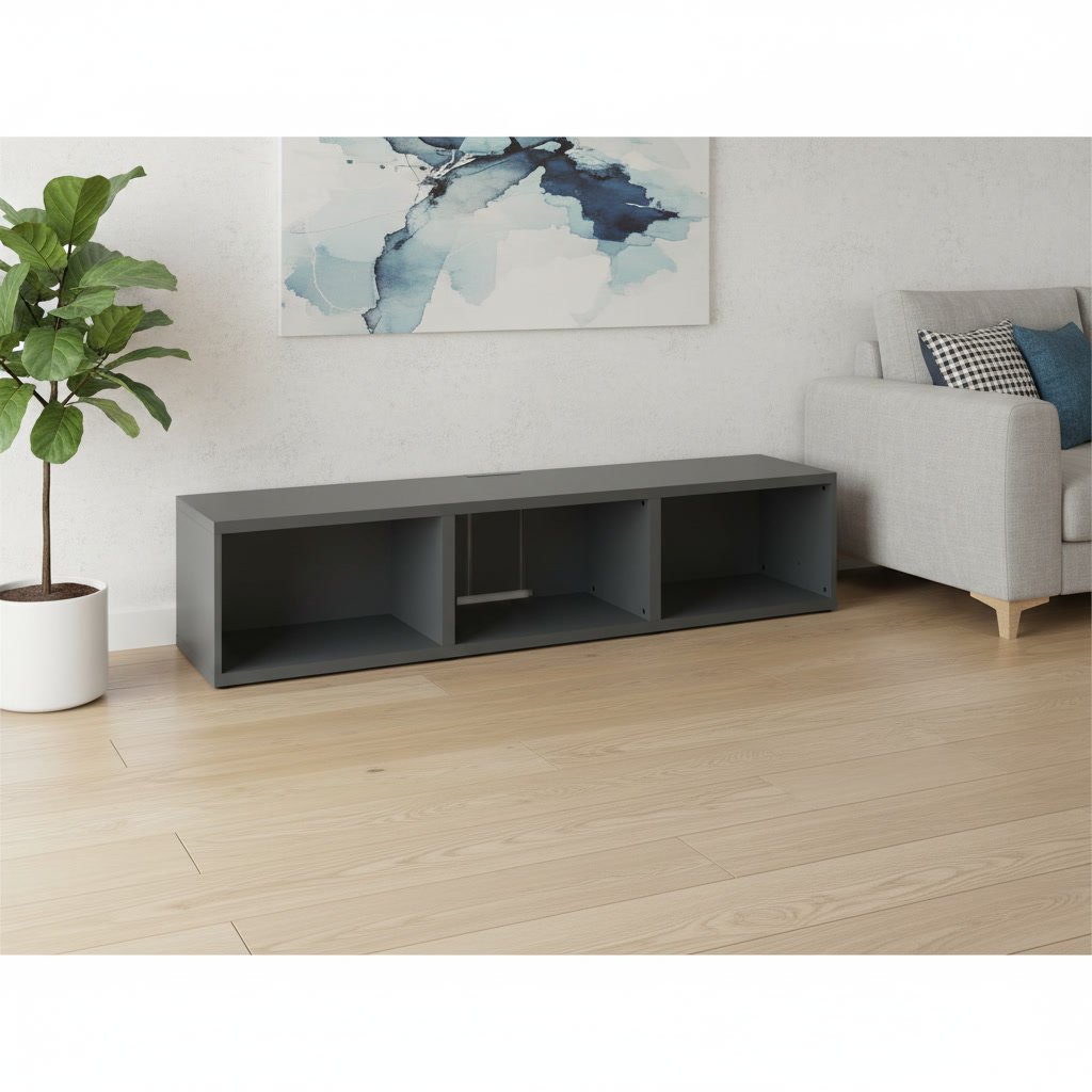 VESTARA Wide 3-Compartment Media Bench - Image 4