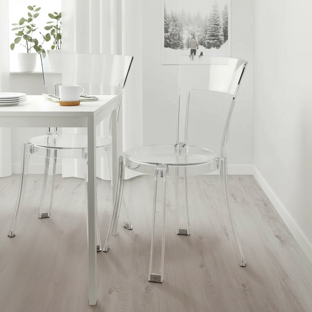 STEINA Transparent Dining Chair - Image 3