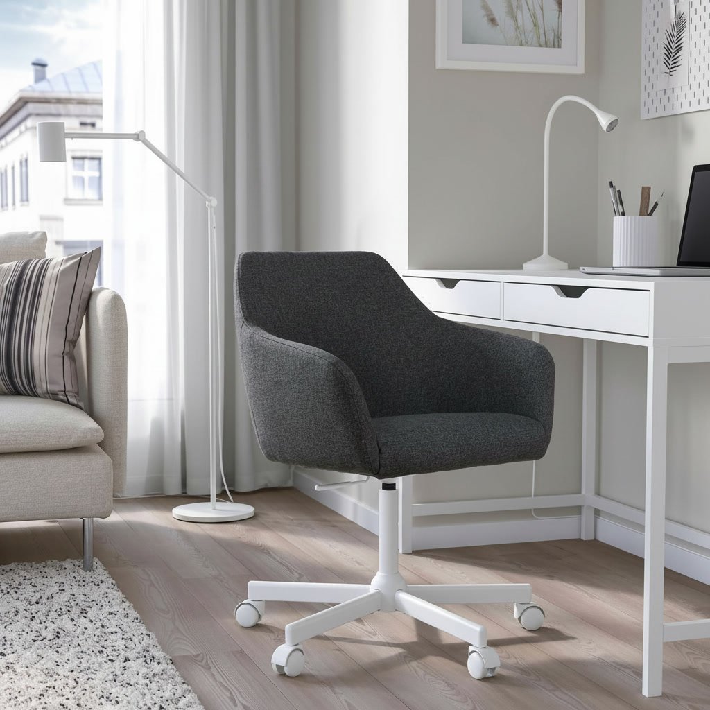 TOSSBERGA/Malskor Upholstered Swivel Chair - Image 3