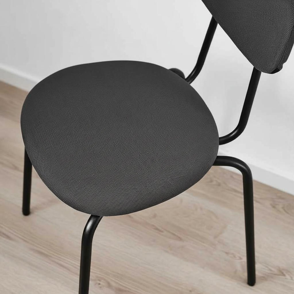 SANDORA Upholstered Steel Dining Chair - Image 3