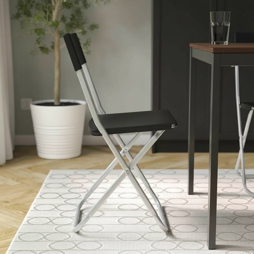 GUNDORA Black Folding Chair - Image 2