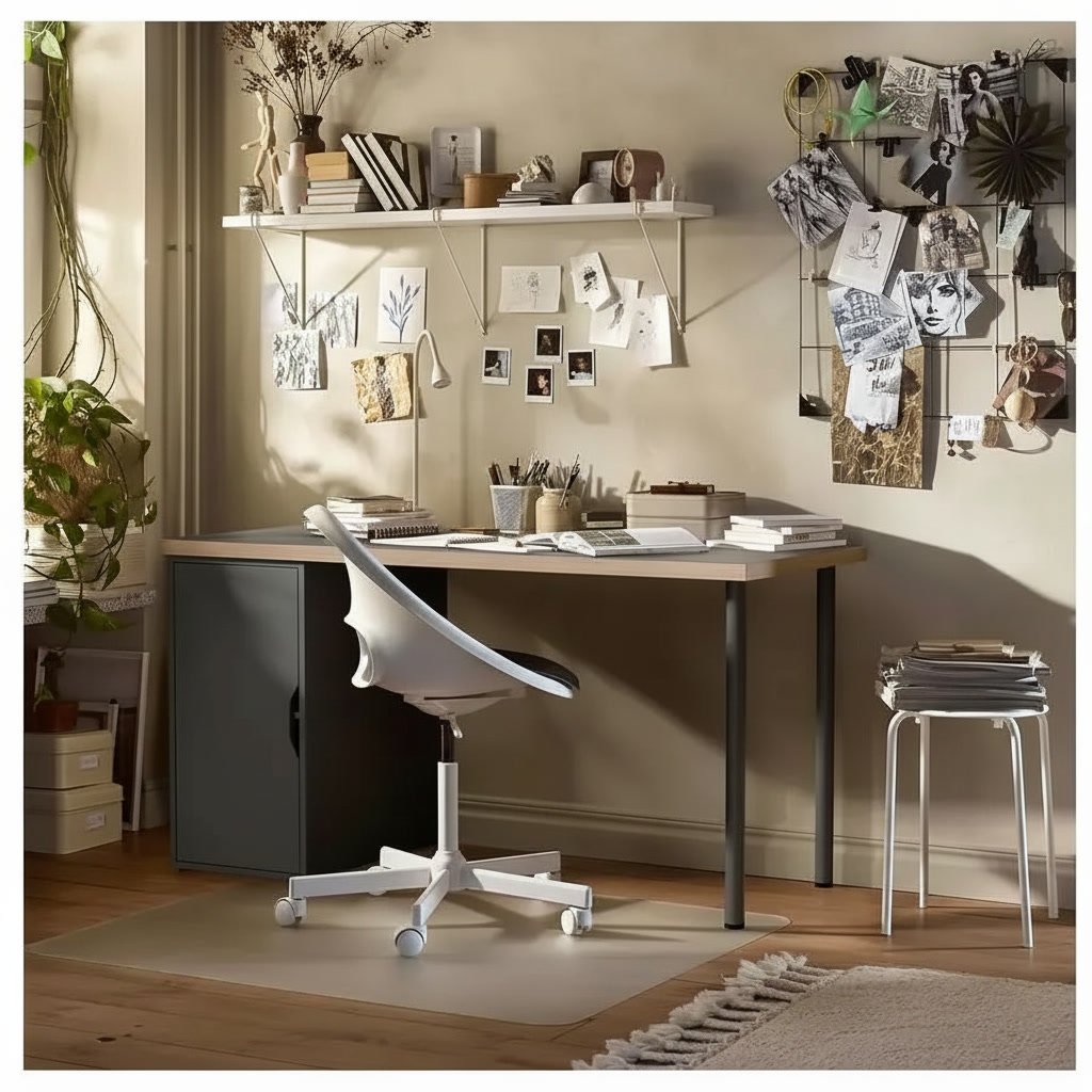 KAPTORA/ALVEX 5-Drawer Desk & Loreget/Malskor Chair - Image 6
