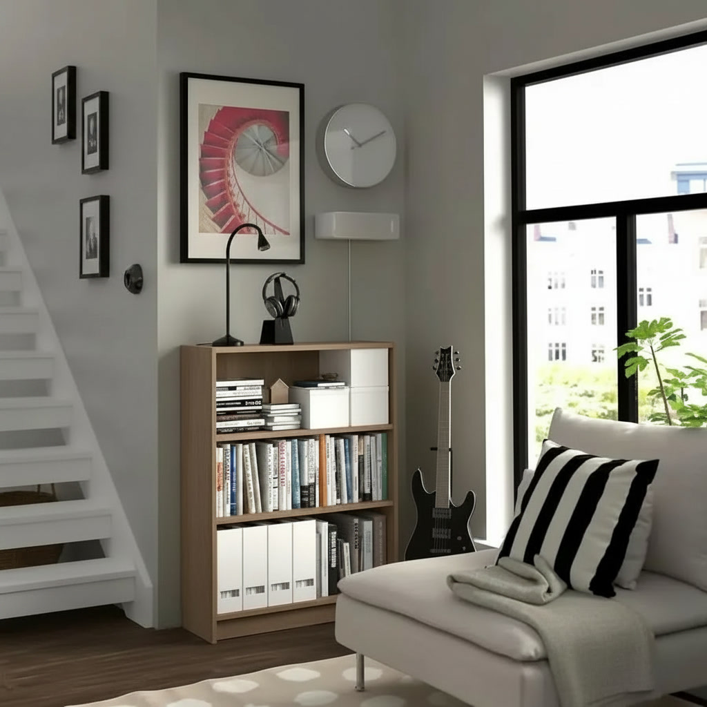 BRIXTON 3-Shelves Wooden Bookshelf - Image 3