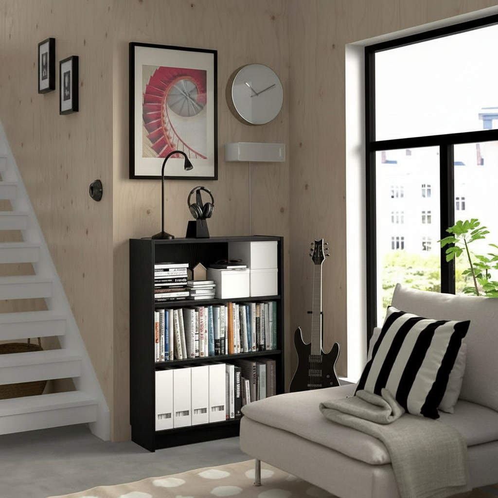 BRIXTON 3-Shelves Wooden Bookshelf - Image 2