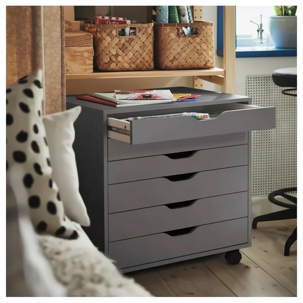 ALVEX 6-Drawer Mobile Storage Unit - Image 4