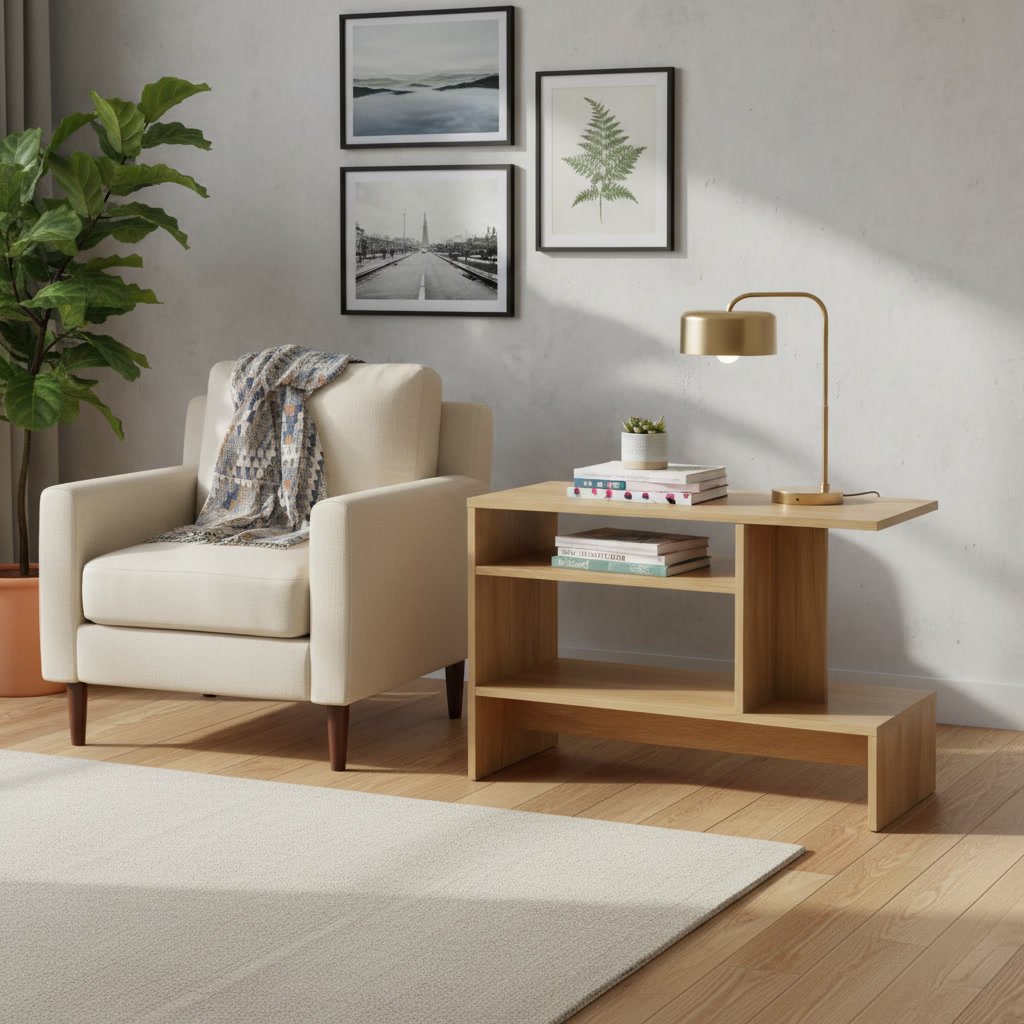 HOLMVIK Multi-Level Side Table - Image 2
