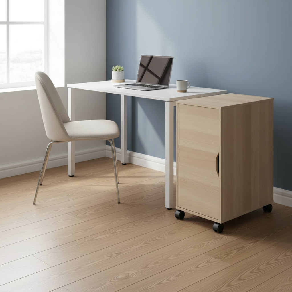 ALVEX 1-Door Mobile Storage Cabinet - Image 2