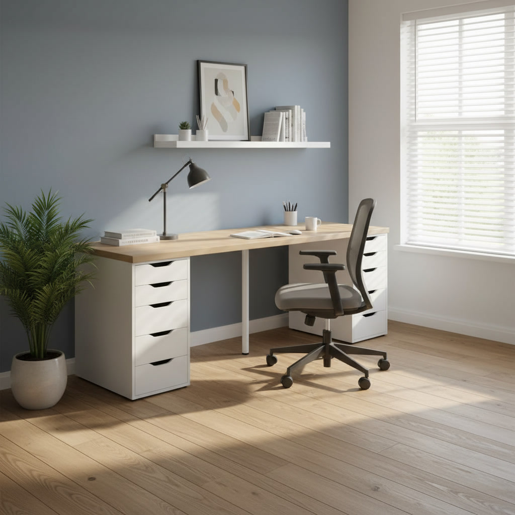 KAPTORA/ALVEX Double Pedestal Desk - Image 2
