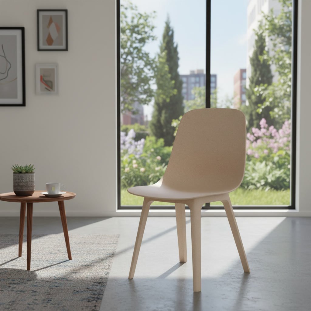 ODGREN Wood Plastic Chair - Image 5