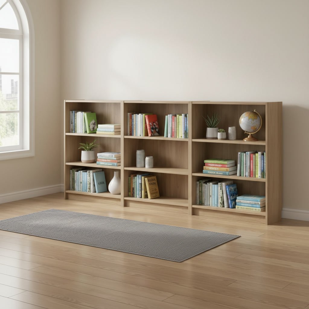 BRIXTON Wide 9-Shelves Bookcase - Image 3