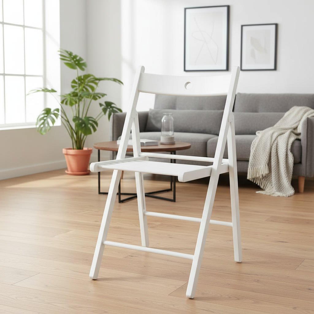 FROVIK Solid Beech Folding Chair - Image 9
