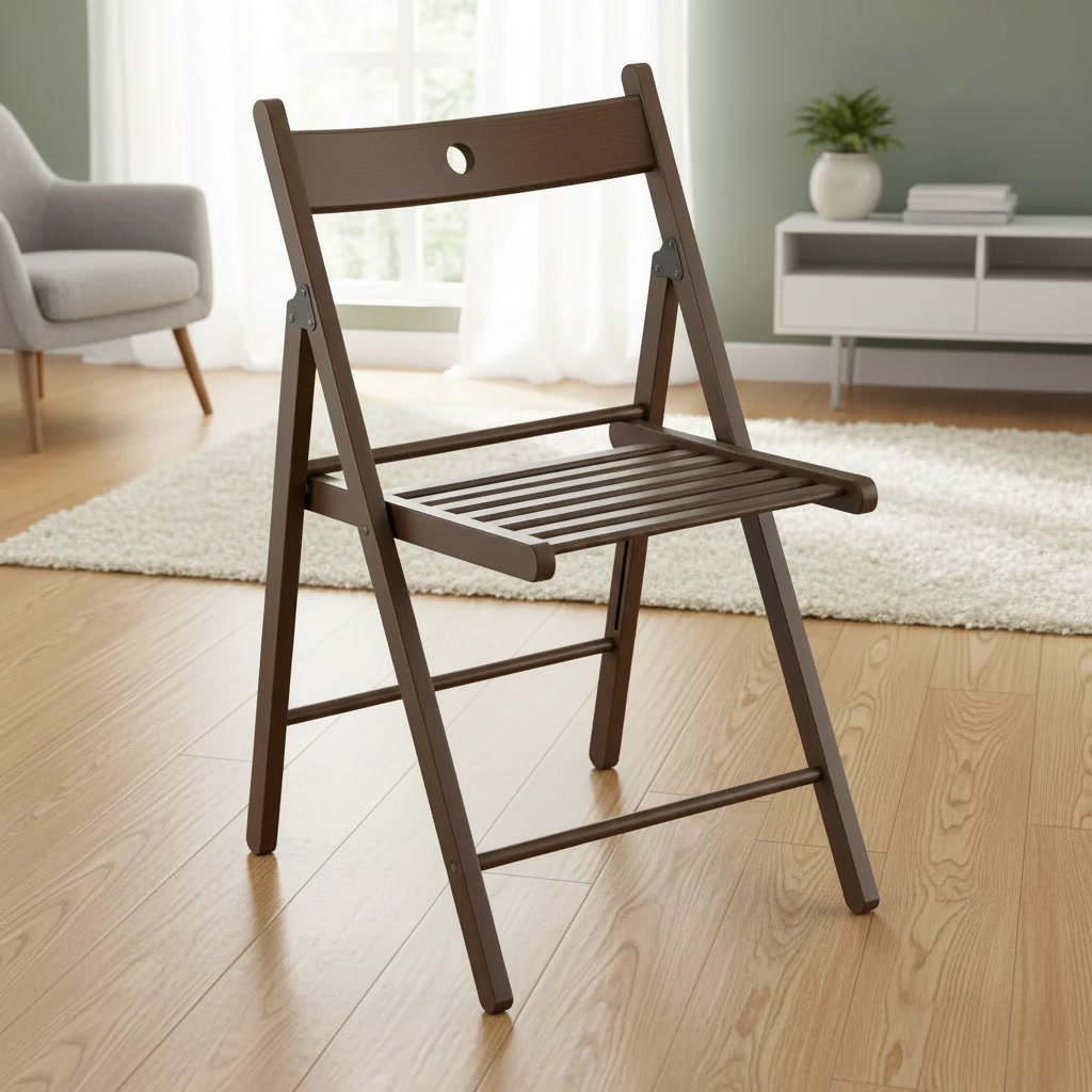 FROVIK Solid Beech Folding Chair - Image 2