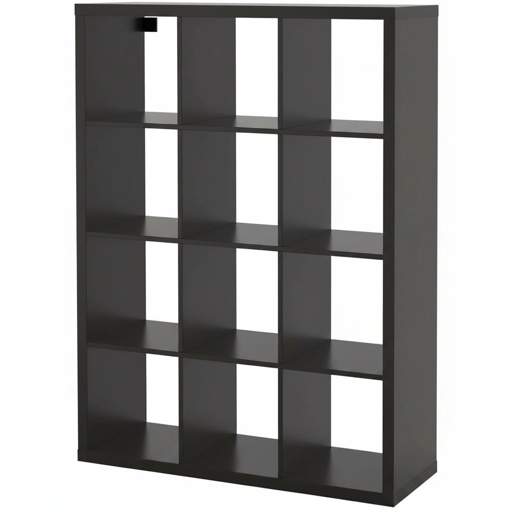 NORDICA 12-Cube Storage Bookcase Shelving Unit - Image 4